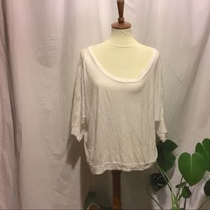 Off shoulder round neck top